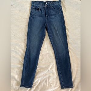 7 For All Mankind High Waist Ankle Jeans Gwenevere